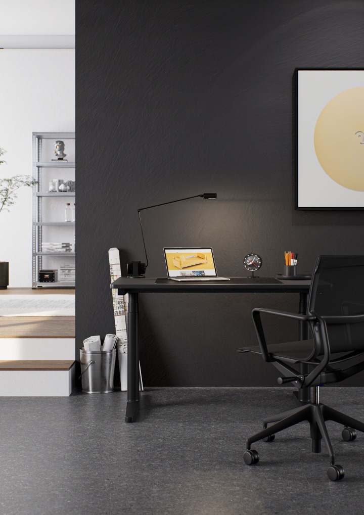 Tyde 2 Standing/Sitting Table Home Desk Vitra desk