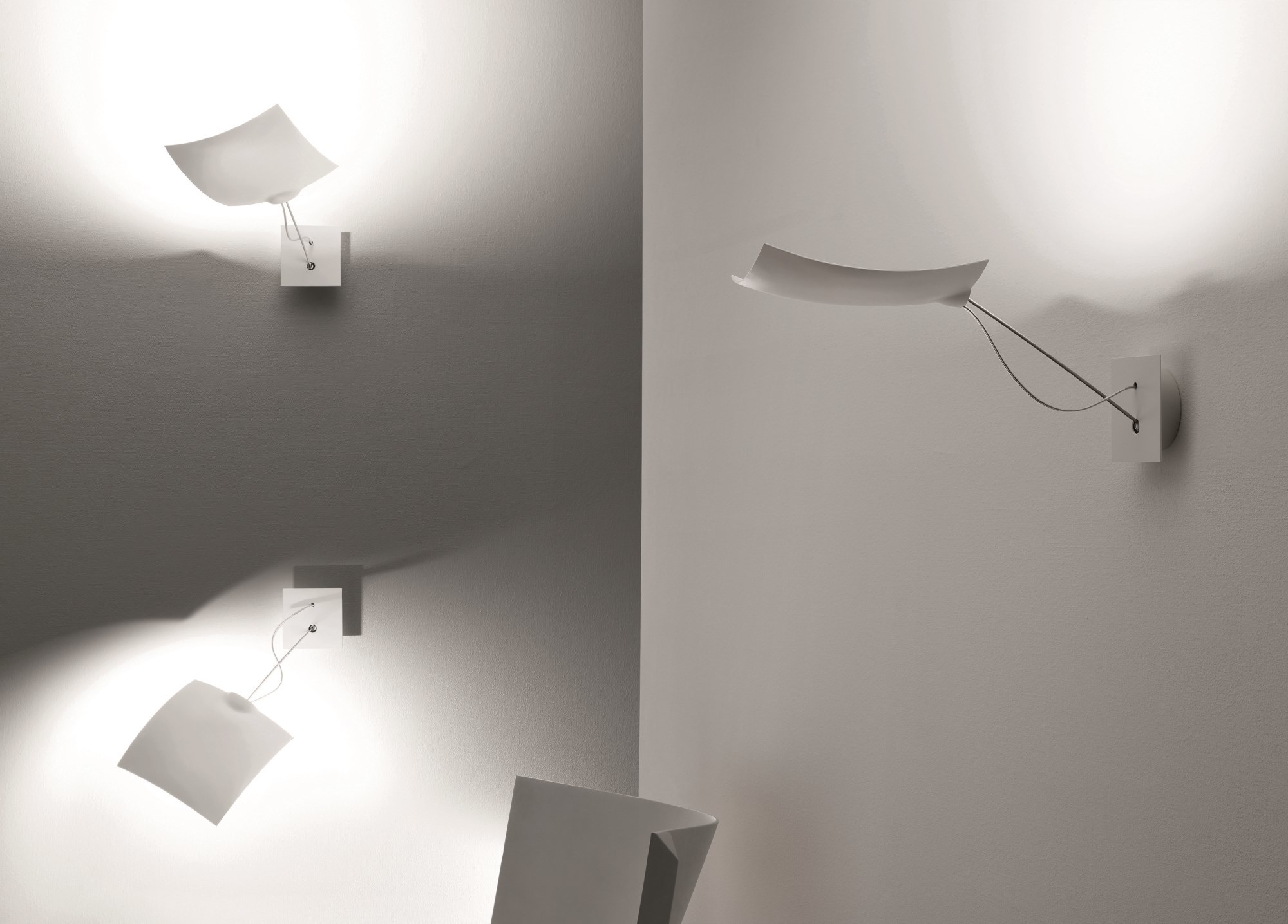 18 x 18 LED wall lamp Ingo Maurer