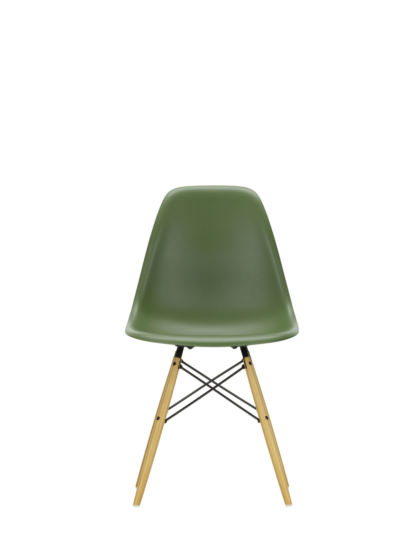 Eames Plastic Side Chair DSW Chair Vitra Maple dark - pebble