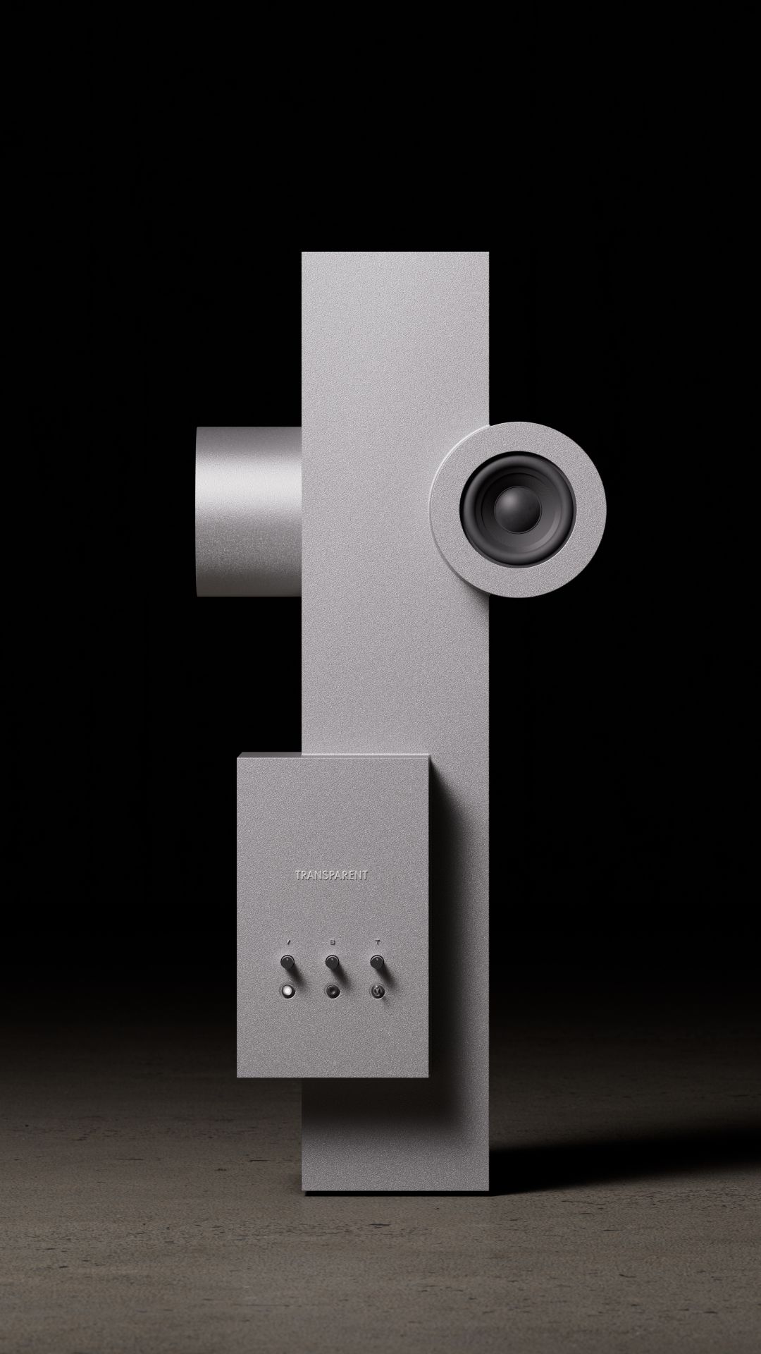 Brutalist Loudspeaker Transparent