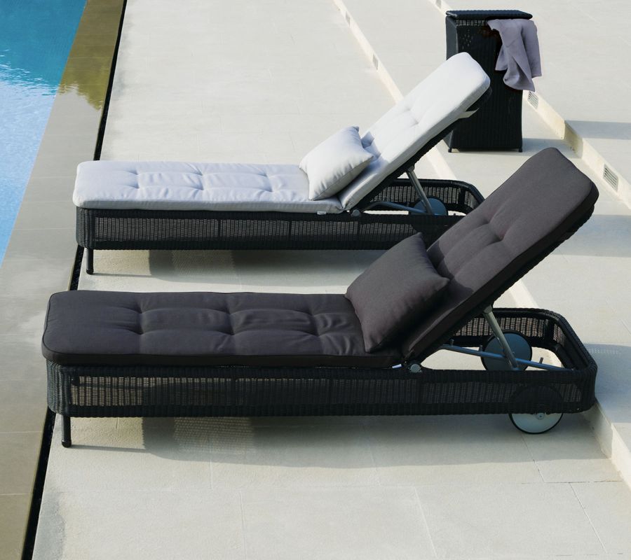 Presley Outdoor Cushion set for Sun lounger Cane-Line light gray