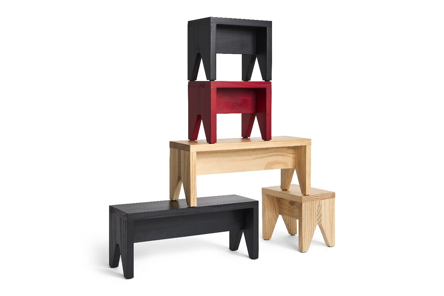 Manolito Stool Long Stool Natural Hay