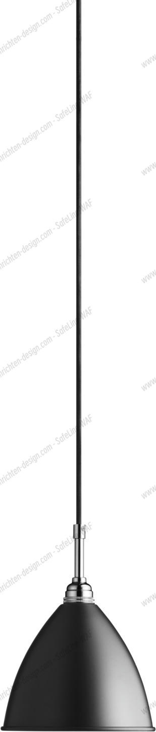Bestlite BL 9 S pendant luminaire Black / Chrome Gubi Bestlite Pendelleuchte BL9 in Schwarz und Chrom von Gubi, moderne Hängelampe für Innenräume.