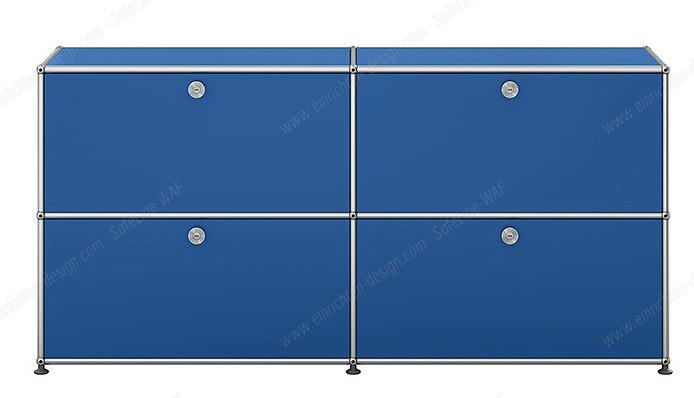 USM Haller Sideboard mit 4 Klapptüren – QUICK SHIP -enzianblau