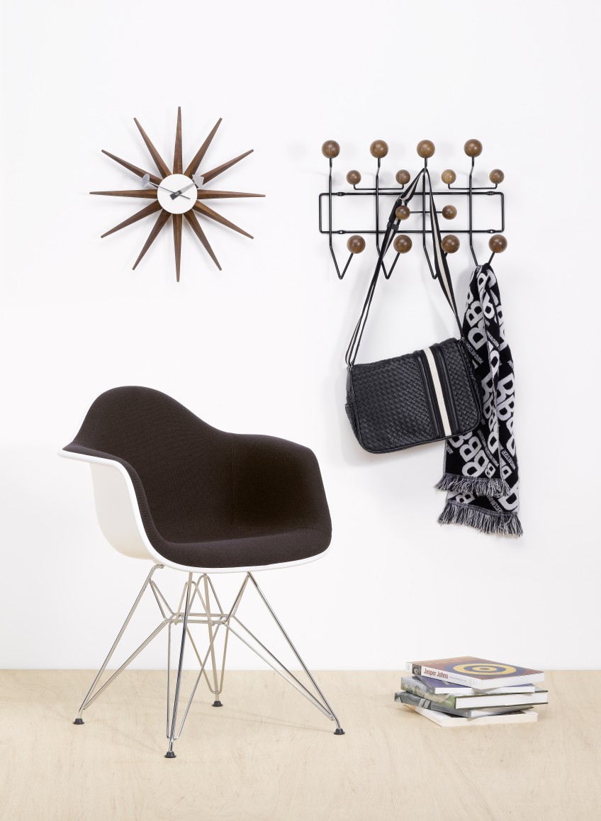 Sunburst Clock Wall Clock - Walnut Vitra