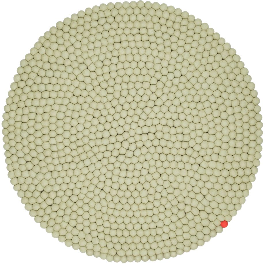 Big One Round Felt carpet Ø 300 cm myfelt Green beige