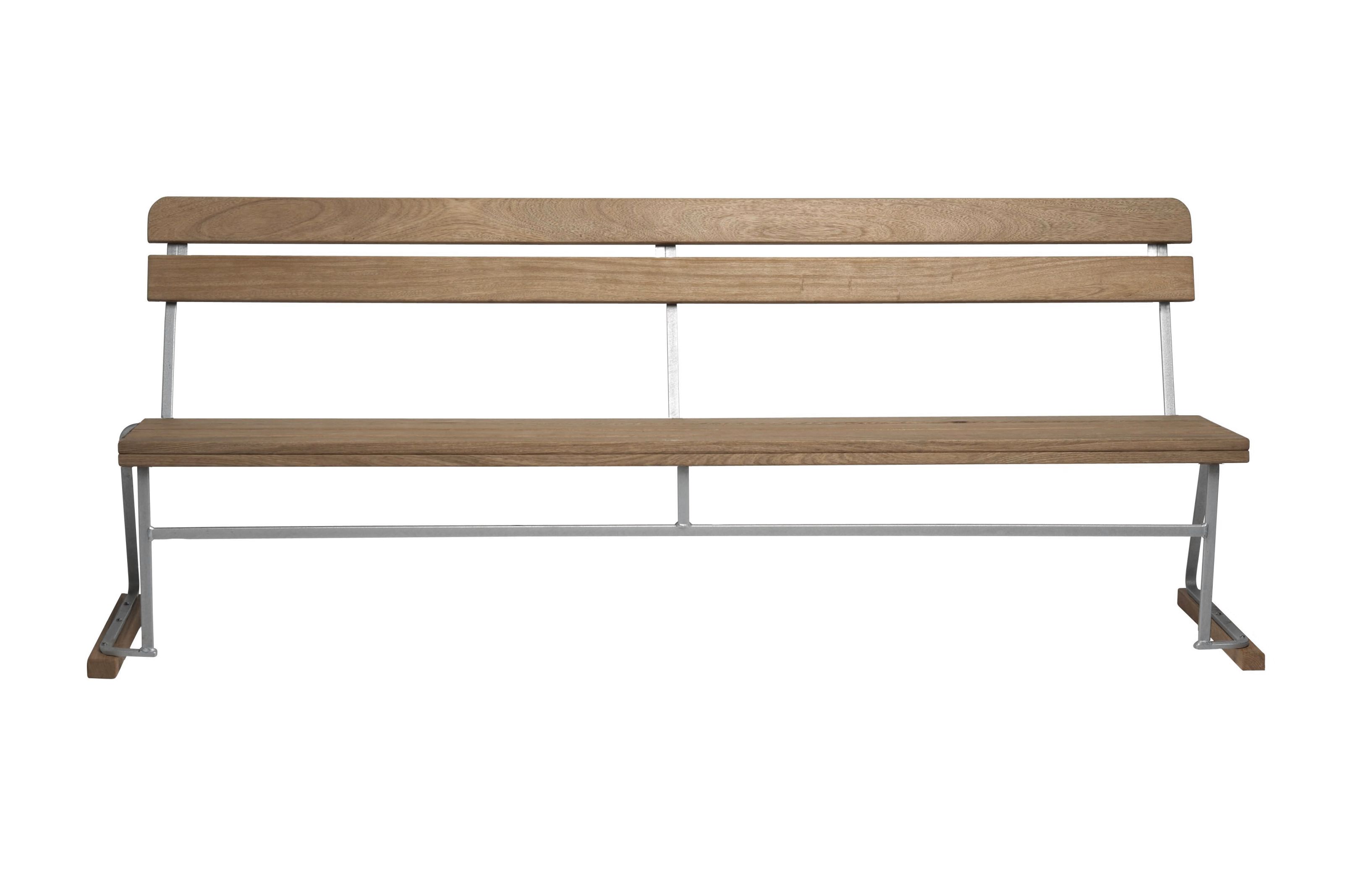 Sofa 5 Bench with Backrest Oak Grythyttan Stalmöbler