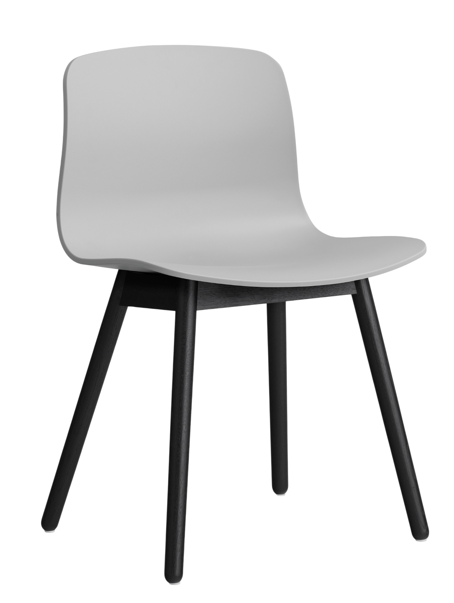 About a Chair AAC12 / AAC 12 Chair Chair CONCRETE GREY 2.0 / OAK PAINTED ON WATER BASE BLACK Hay SINGLE PIECES