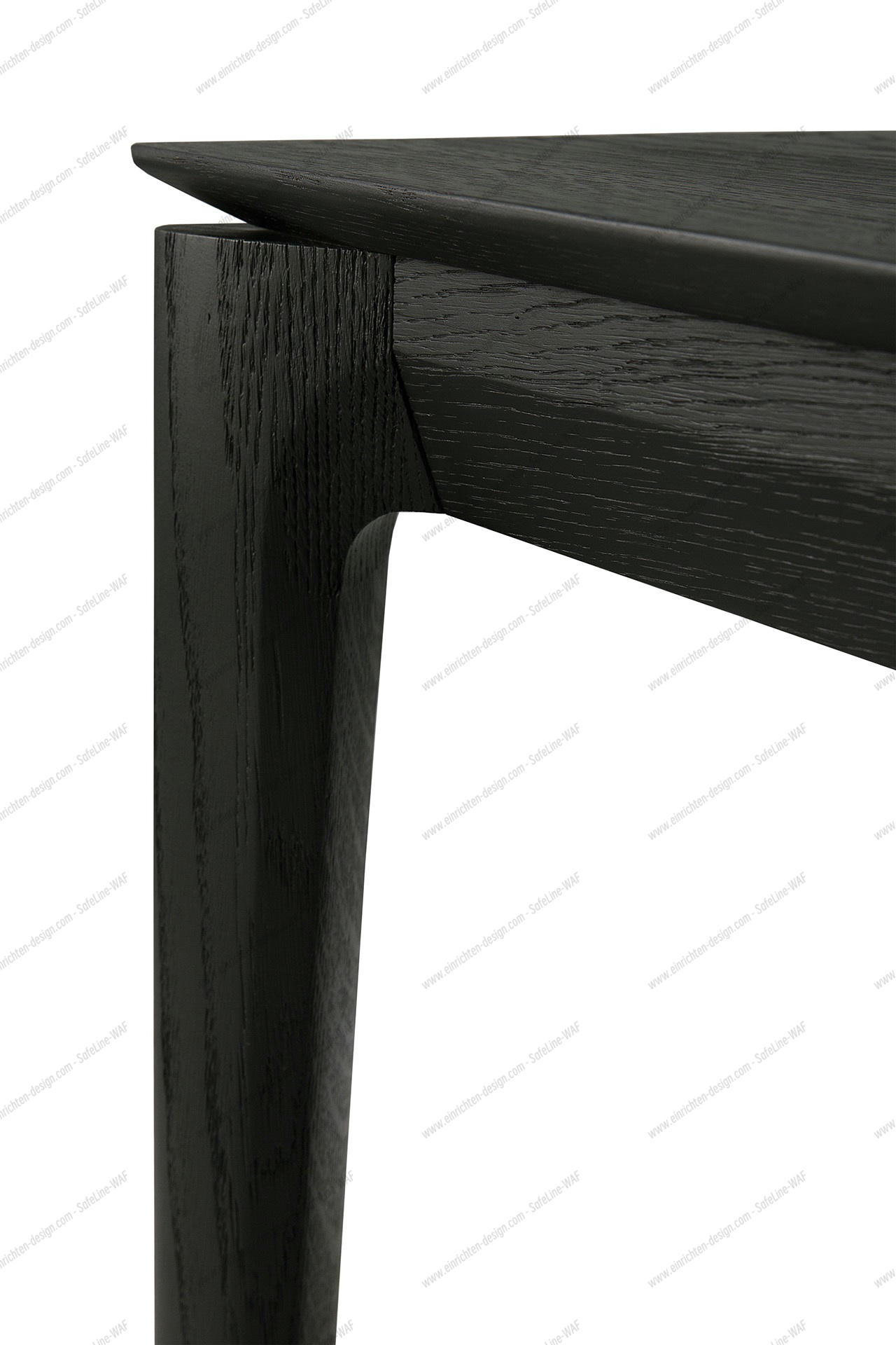 Bok extendable Table oak black - rectangular Ethnicraft