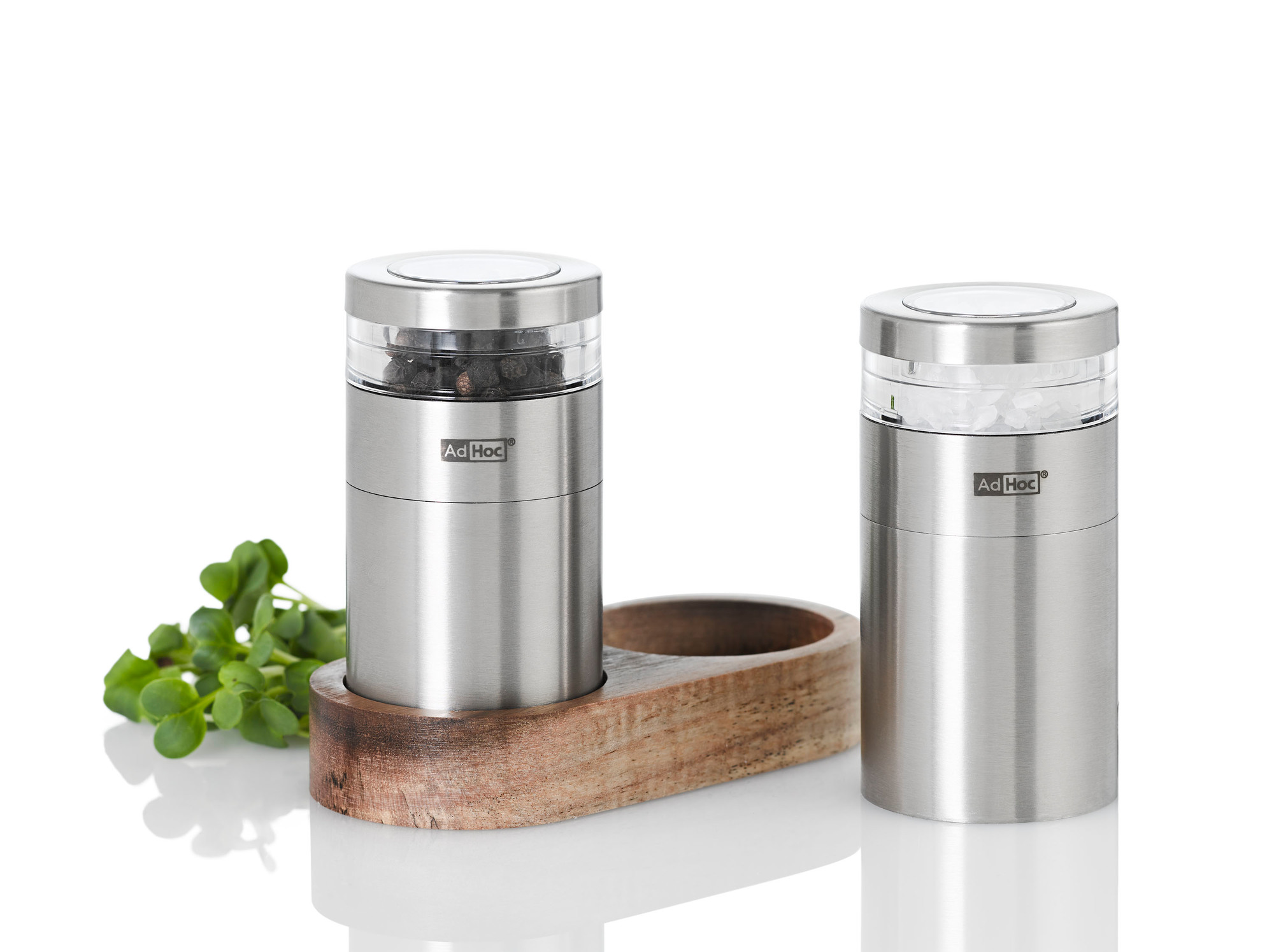 Menage Molto Pepper and Salt Mills with Tray AdHoc SINGLE PIECES