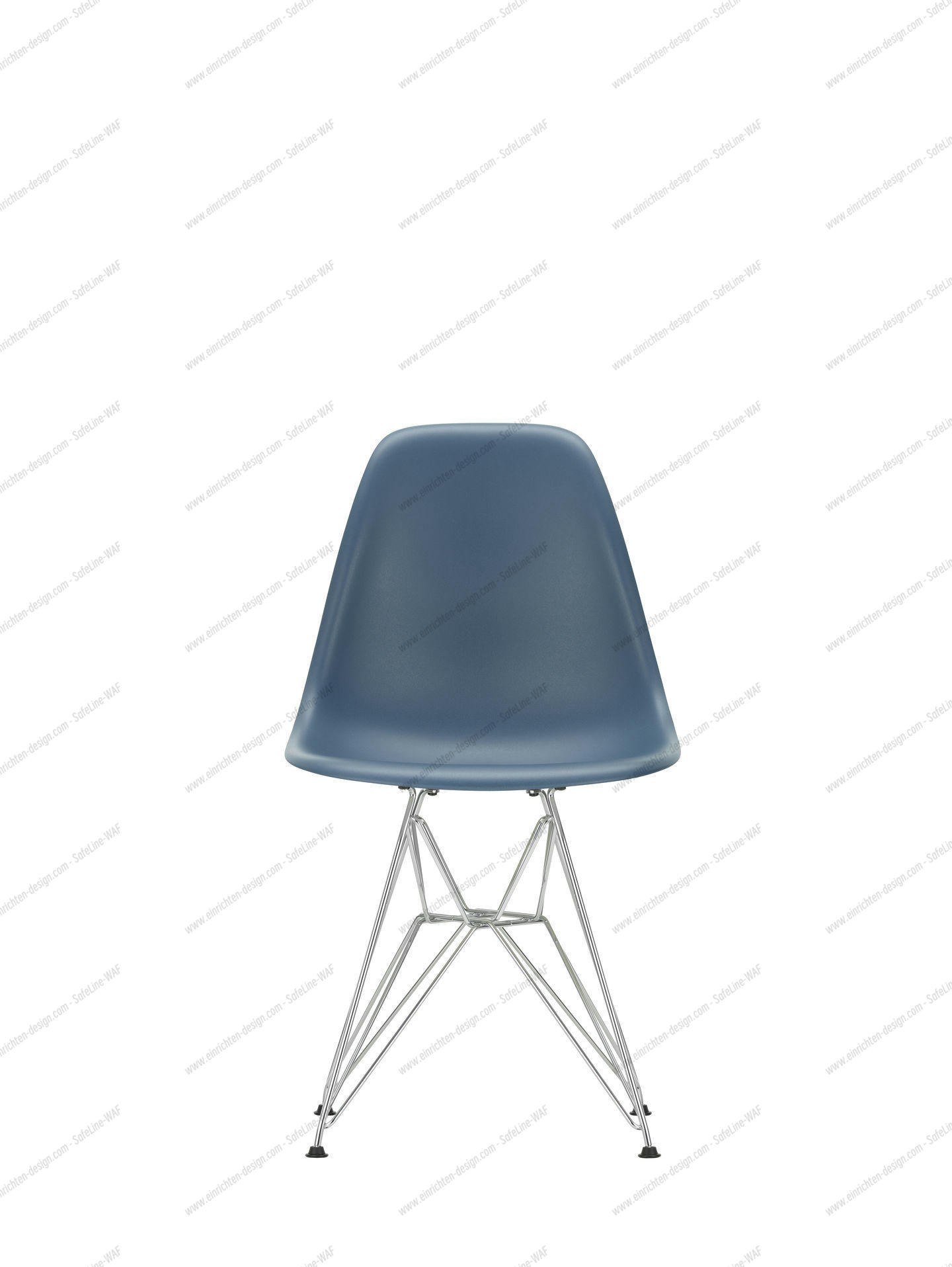 Eames Plastic Side Chair DSR Chair Vitra Black-Pale Pink