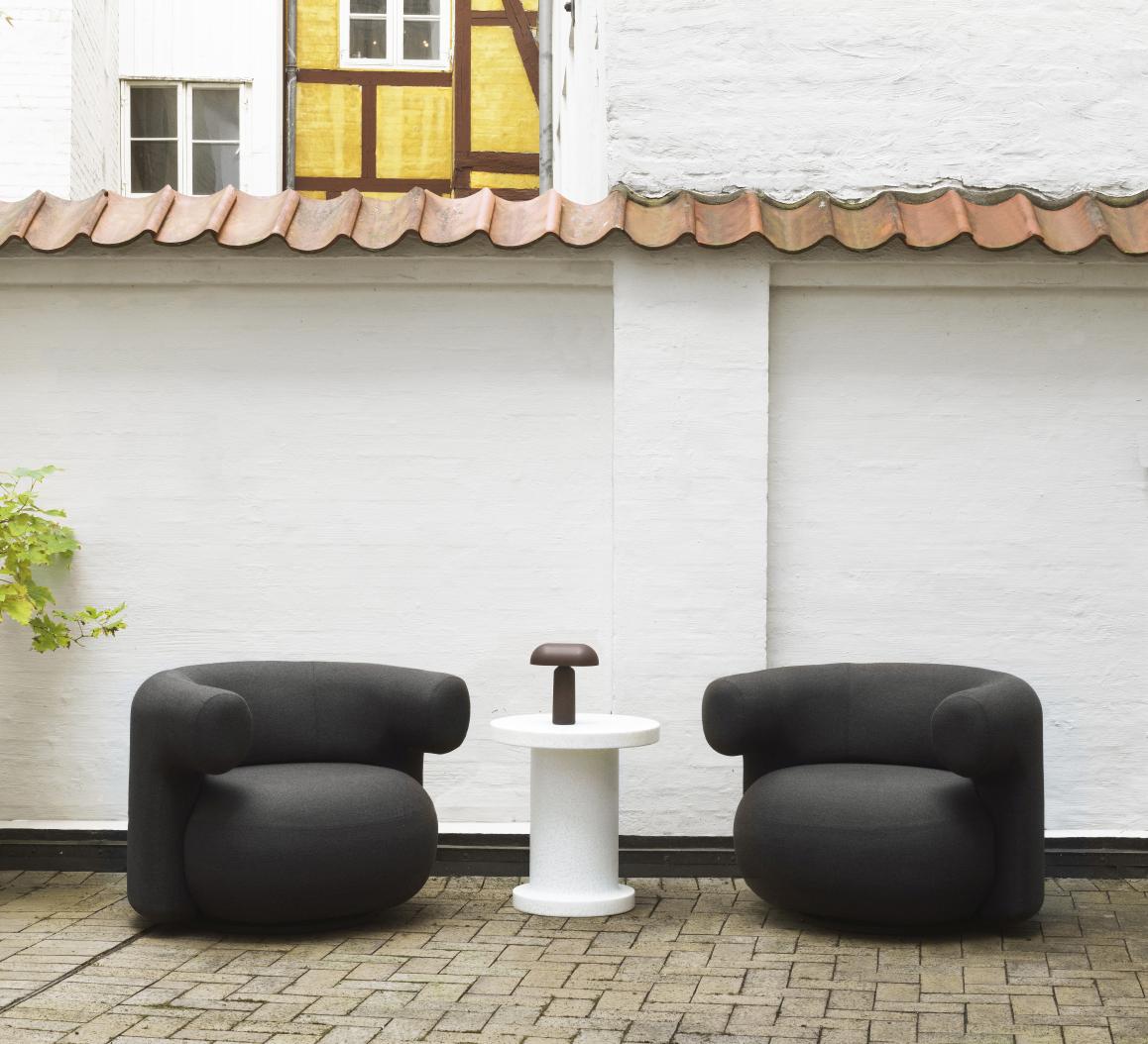 Burra Lounge Chair Armchair with reverse swivel function Outdoor Normann Copenhagen
