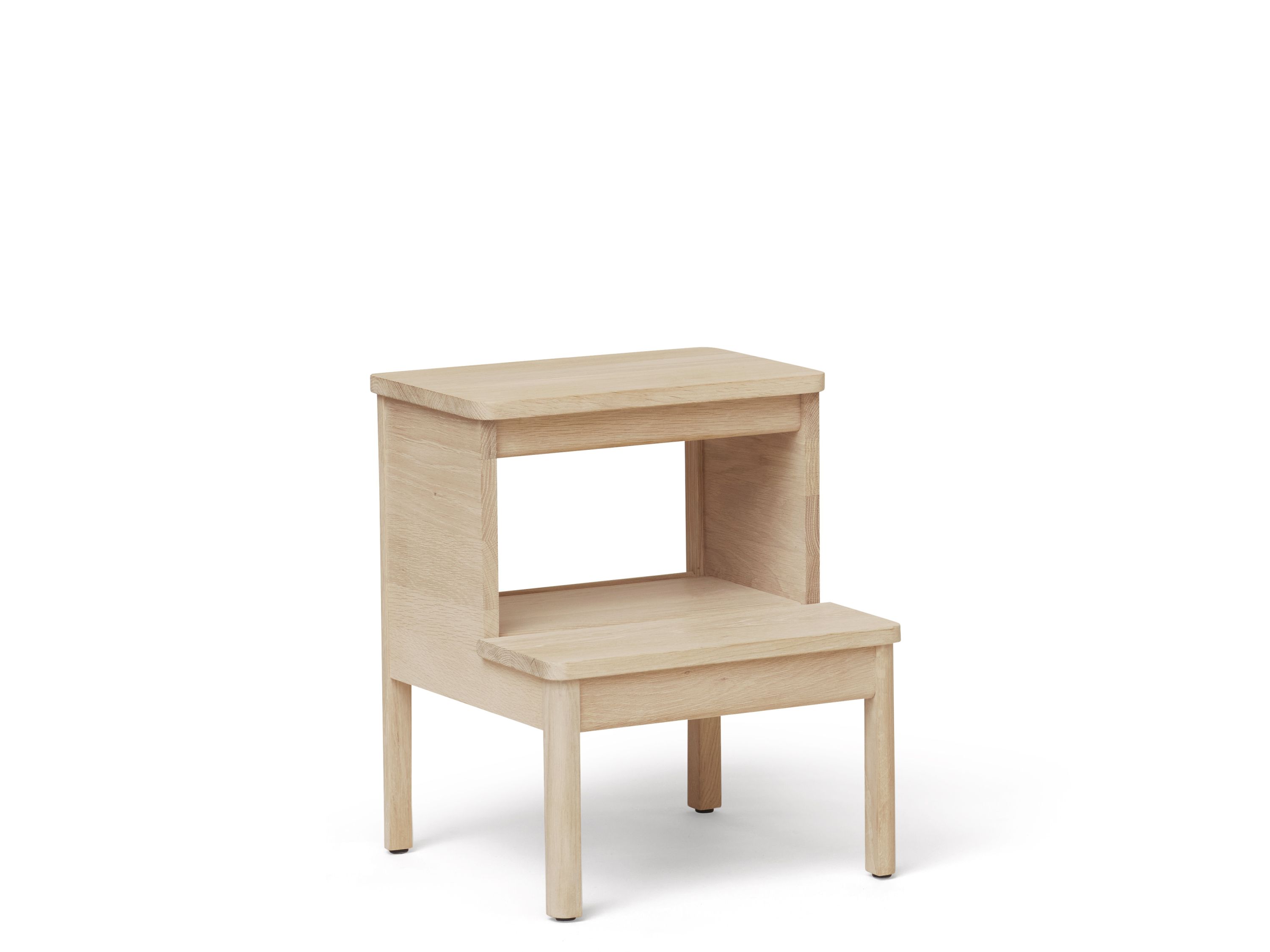 A Line step stool oak white oiled Form & Refine