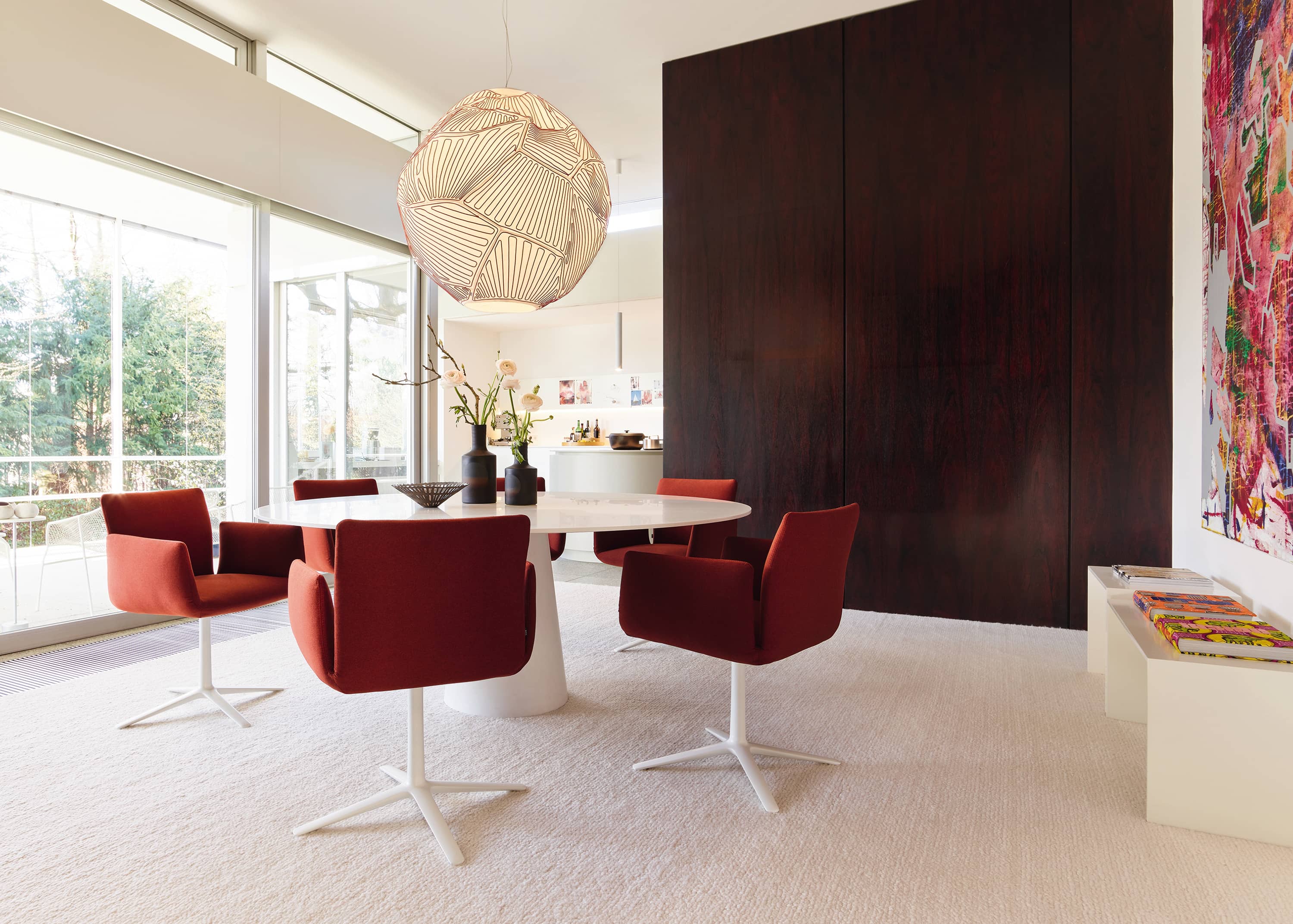 Jalis chair with wire rack Cor