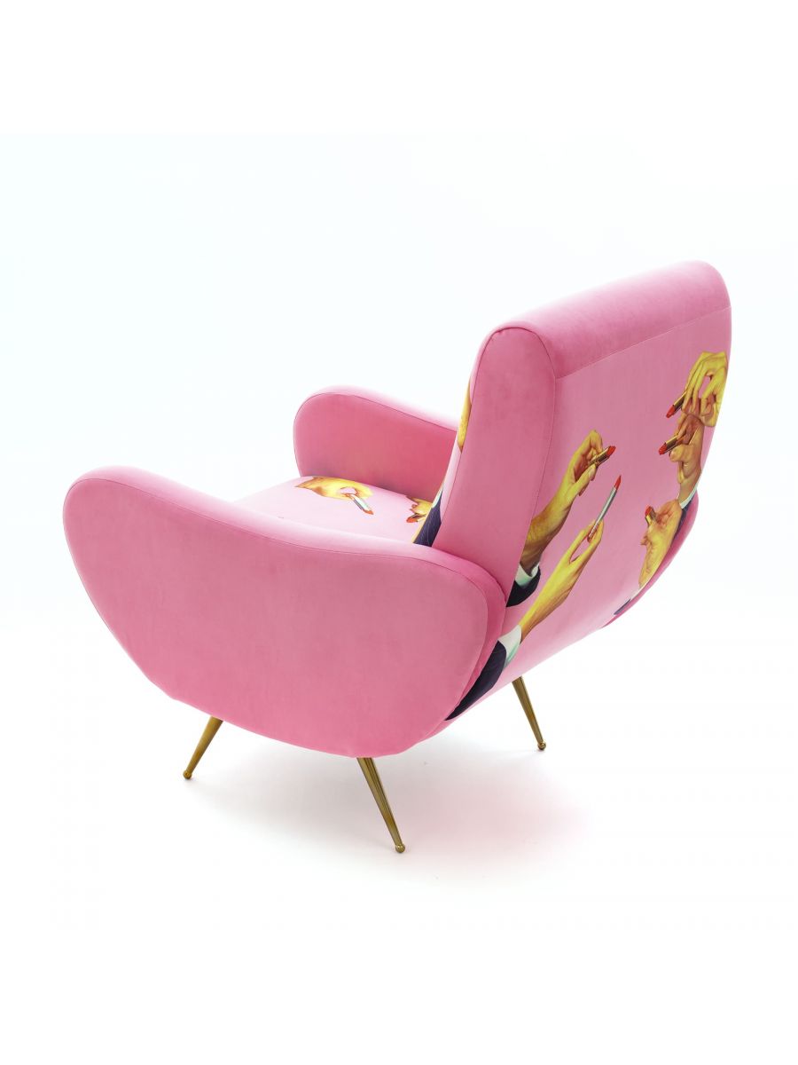 Toiletpaper armchair Lipsticks Pink Seletti Toiletpaper armchair Lipsticks Pink Seletti