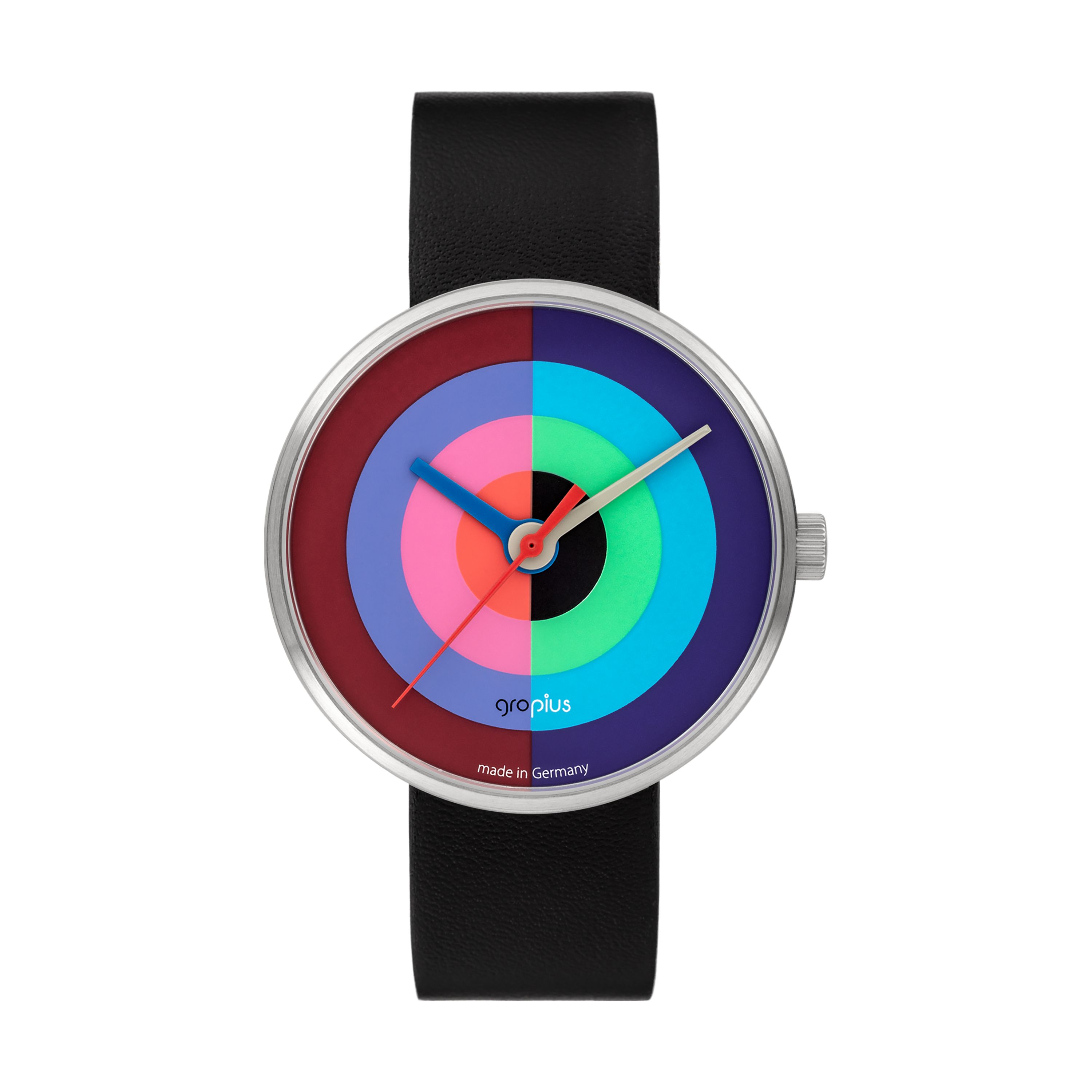 J. Albers WG watch with leather strap Walter Gropius SINGLE PIECE