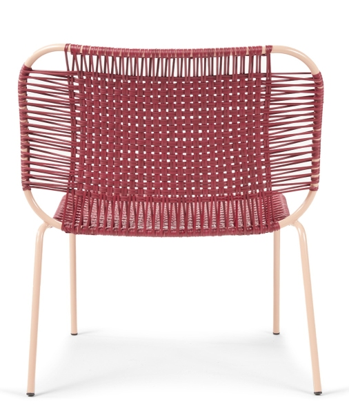 Cielo Lounge Chair low Lounge Chair low Outdoor ames Red - Pink sand