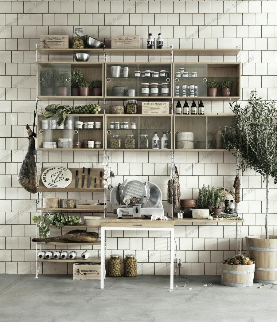 Single Unit Shelf W 78 cm Pack of 3 String Furniture 
