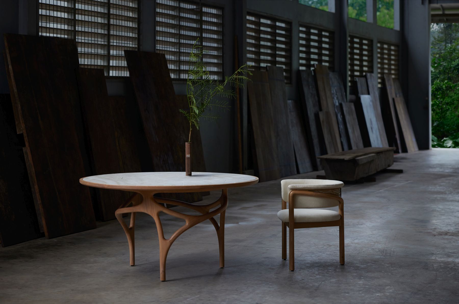 Cena Dining table dark brown Morpho