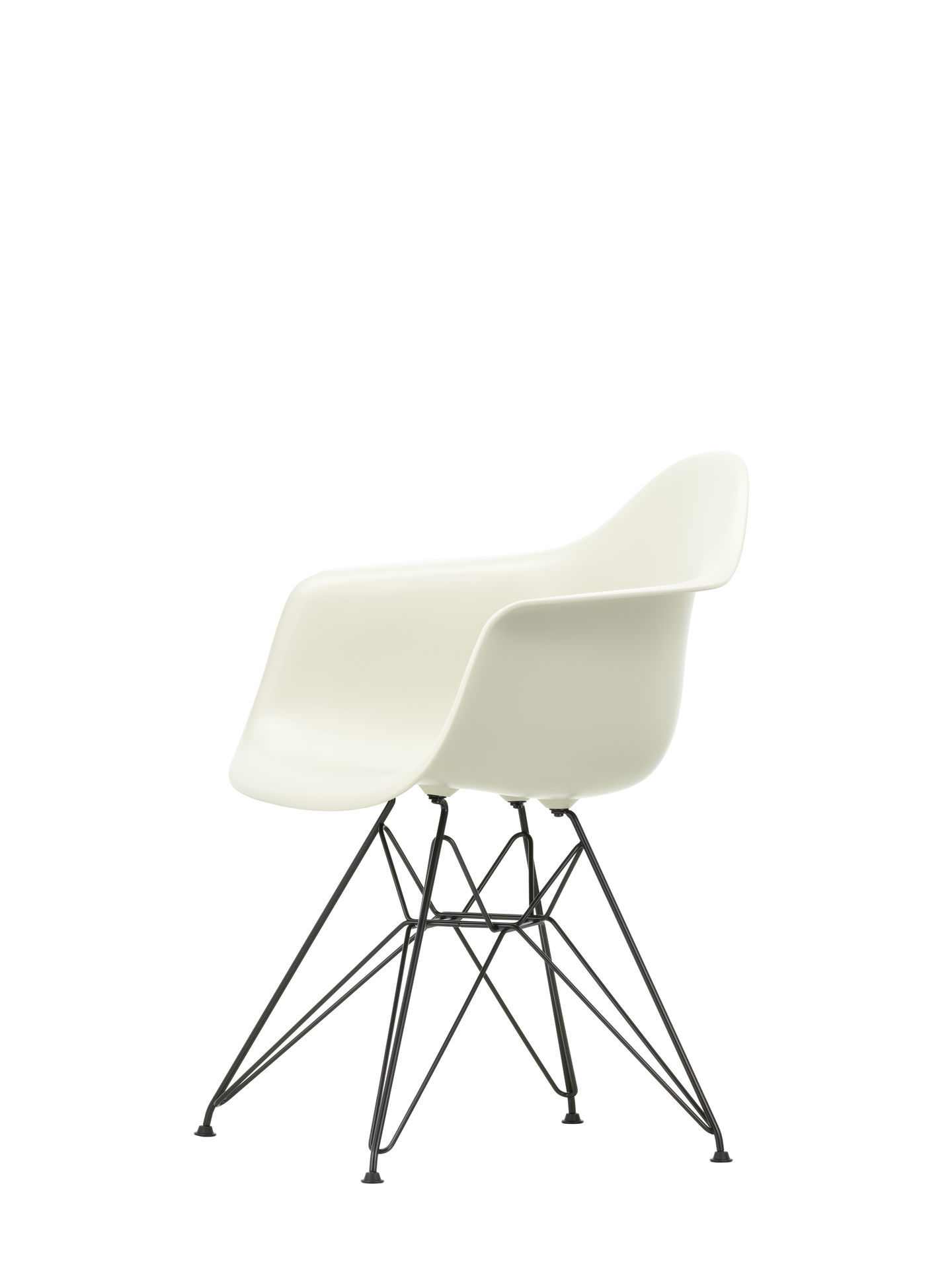 Eames Plastic Arm Chair DAR Chair Vitra Black - Sea blue