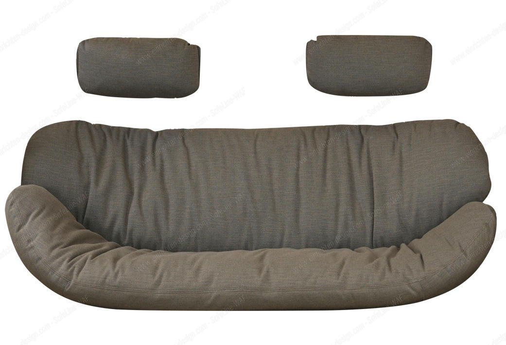 Cushion set including neck cushion for Hive 2-seater sofa Outdoor Cane-Line Taupe