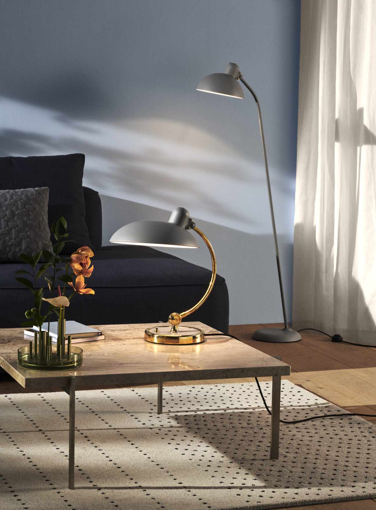 6631 T Luxus Table lamp KAISER idell Fritz Hansen Easy grey
