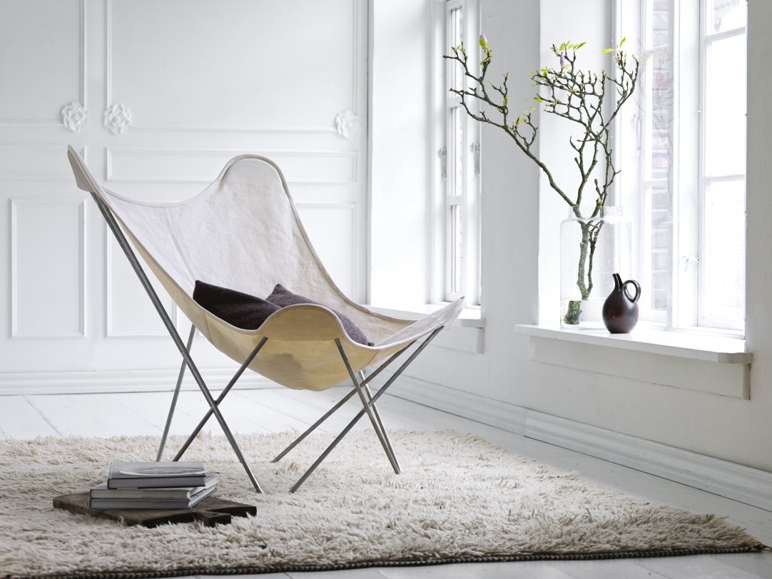 Canvas Mariposa Butterfly Chair Cuero 