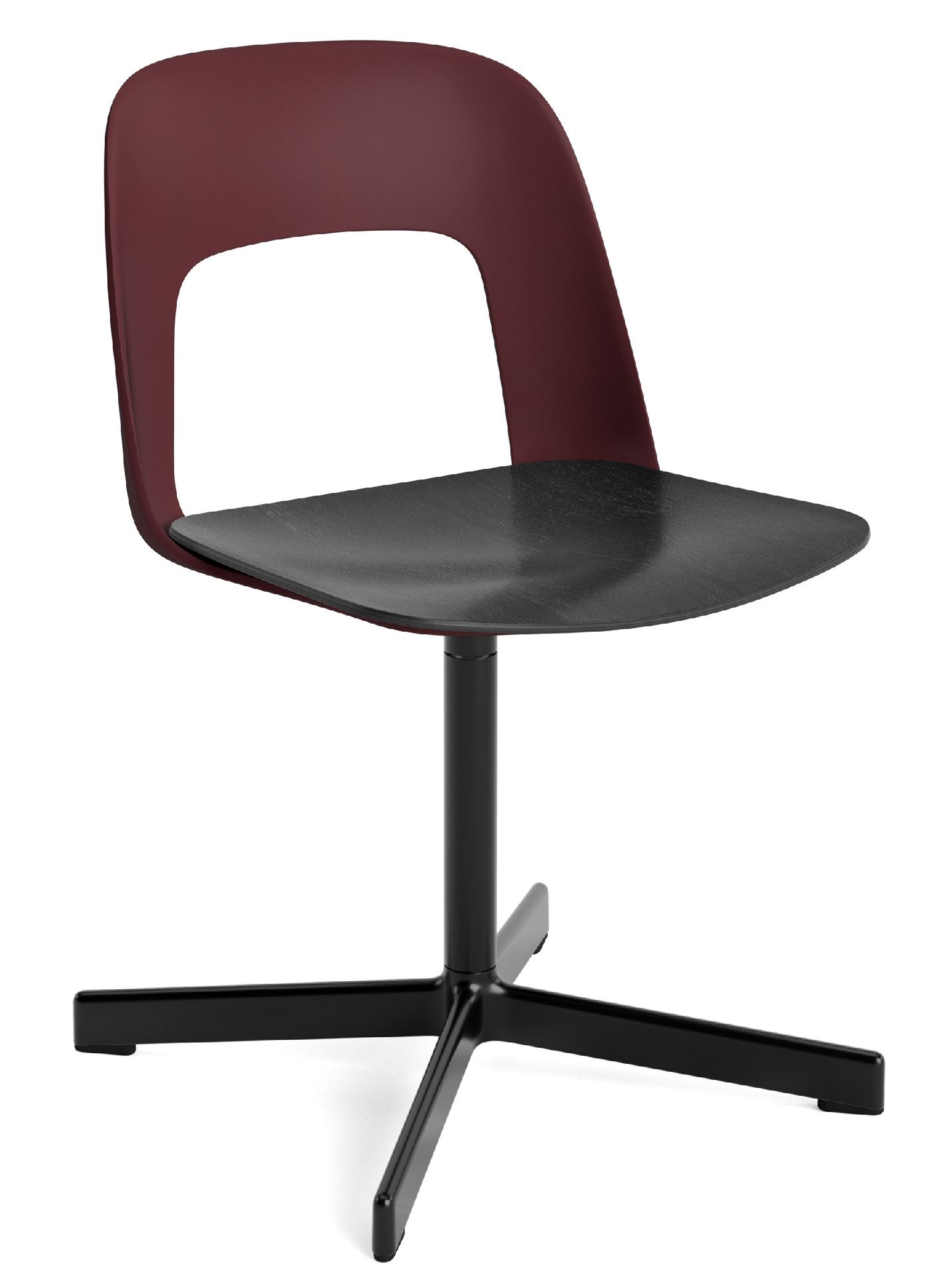 Layout Side Chair 132 4-star swivel base chair Hay 