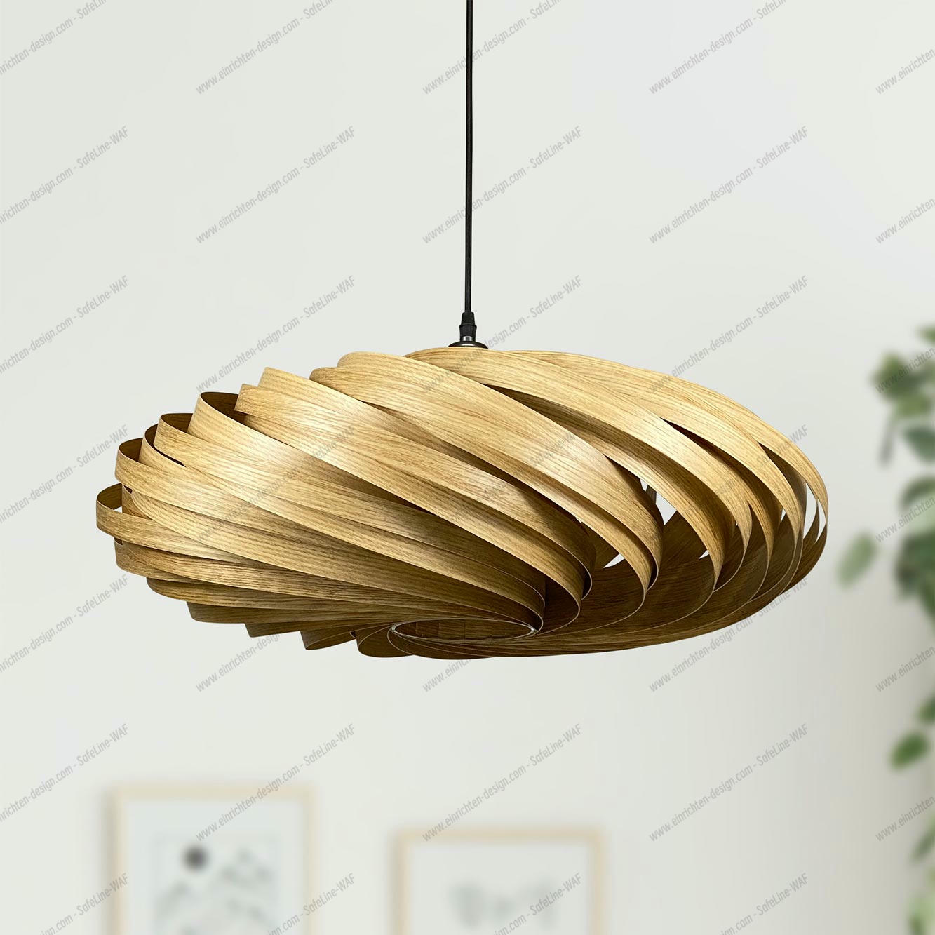 Veneria Pendant lamp Ø60 cm Oak Gofurnit