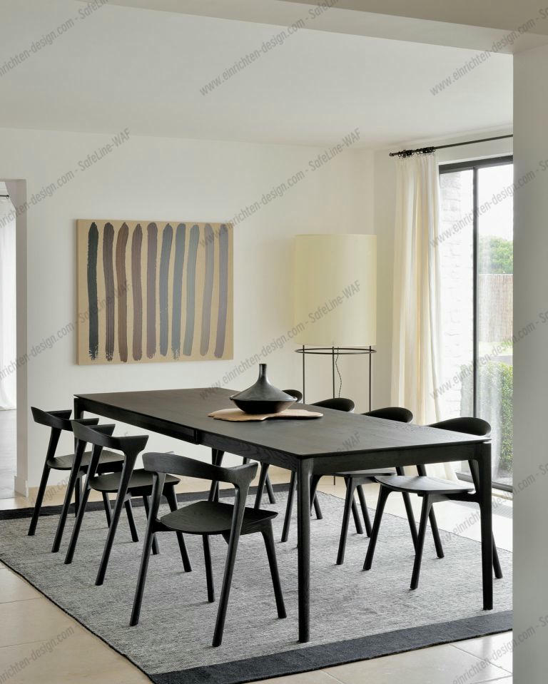 Bok Extendable Table Oak Black Ethnicraft