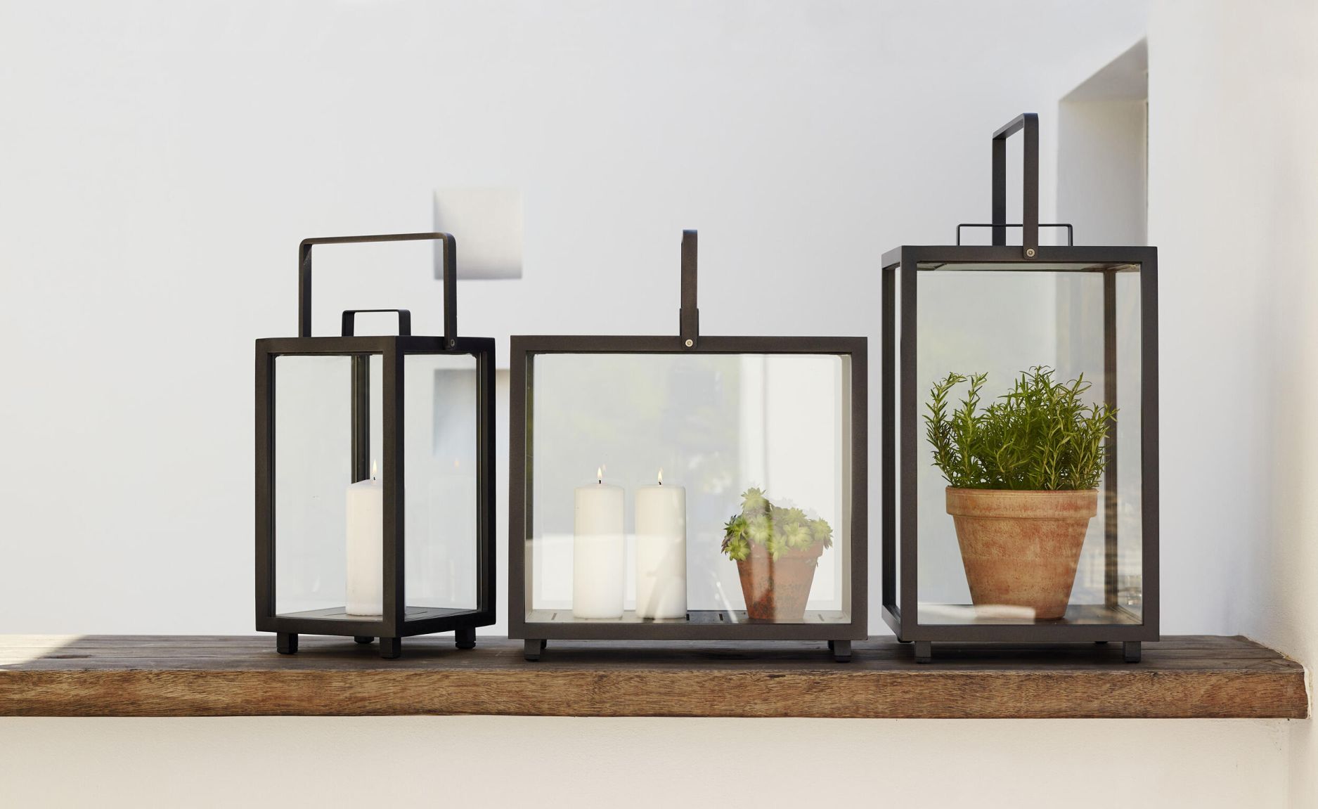 Lighthouse Lantern Rectangular Teak Cane-Line