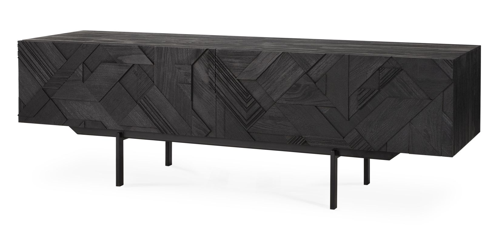 Graphic TV cupboard Teak Ethnicraft
