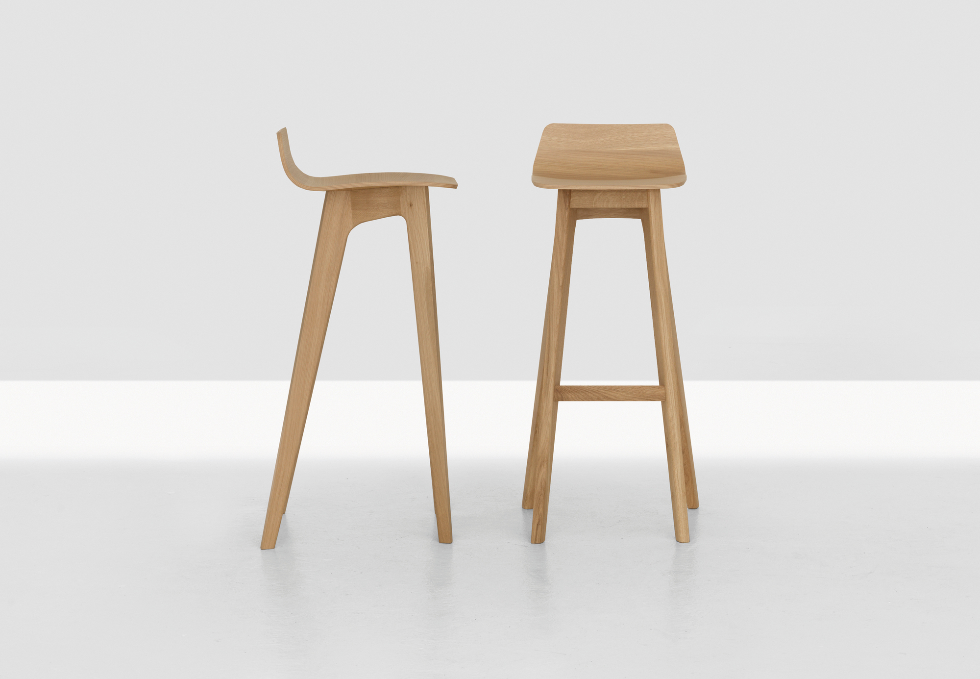 Morph Bar bar stool seat height 80 oak Zeitraum