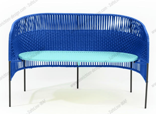 Caribe 2-seater bench outdoor ames
