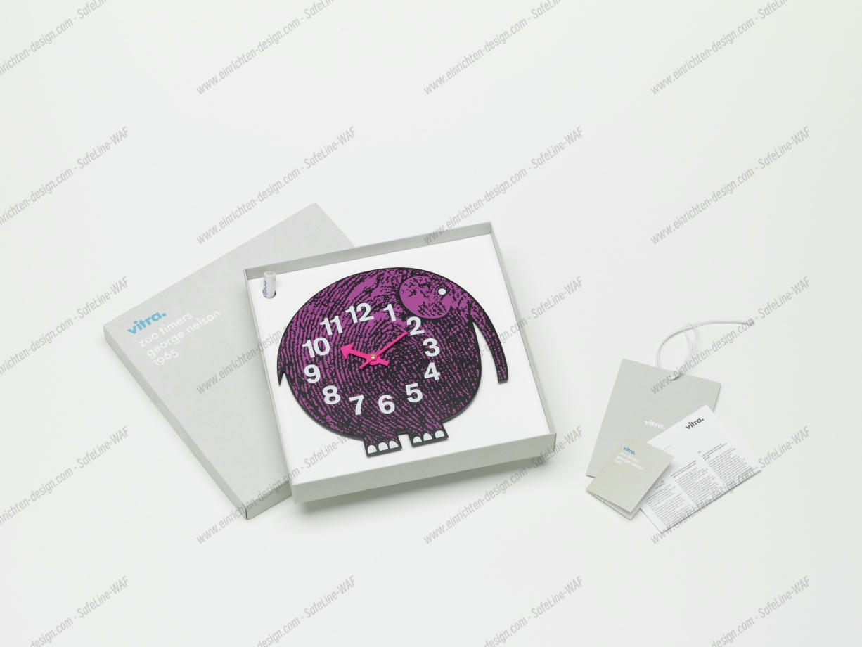 Elihu the Elephant Zoo Timers Wall Clock Vitra