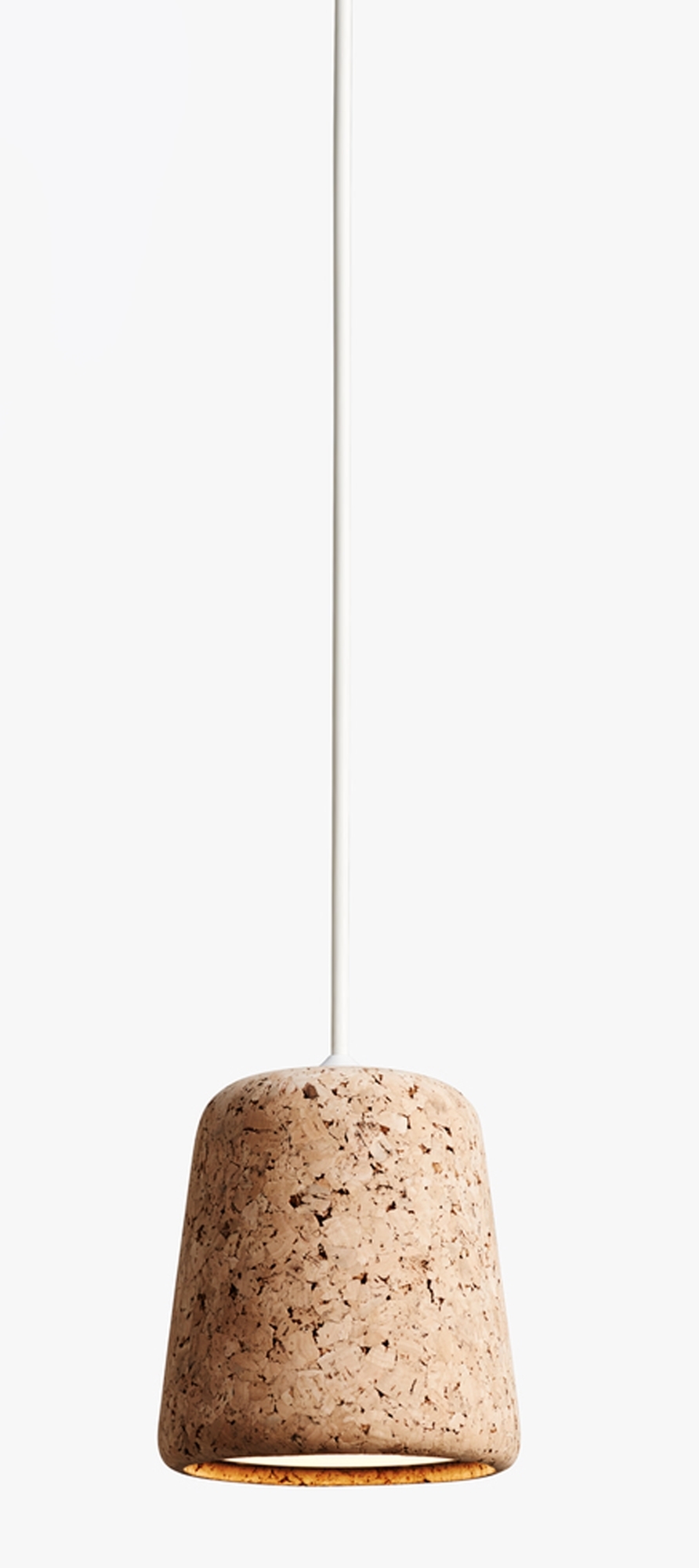 Material Pendant Lamp CORK NATURE / WHITE New Works SINGLE PIECES