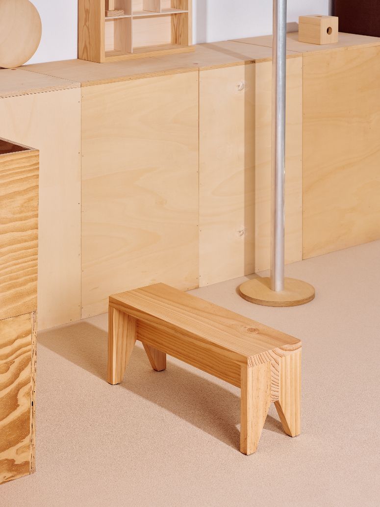 Manolito Stool Long Stool Natural Hay