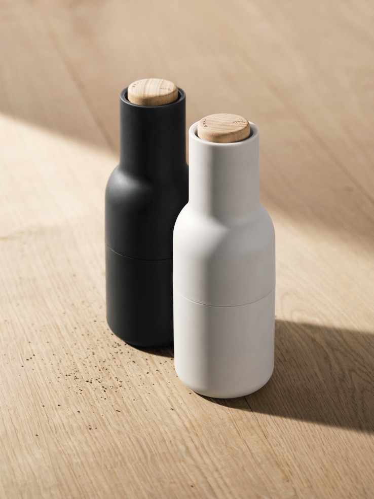 Bottle Grinders Oak salt and pepper mill set of 2 Audo SINGLE PIECES