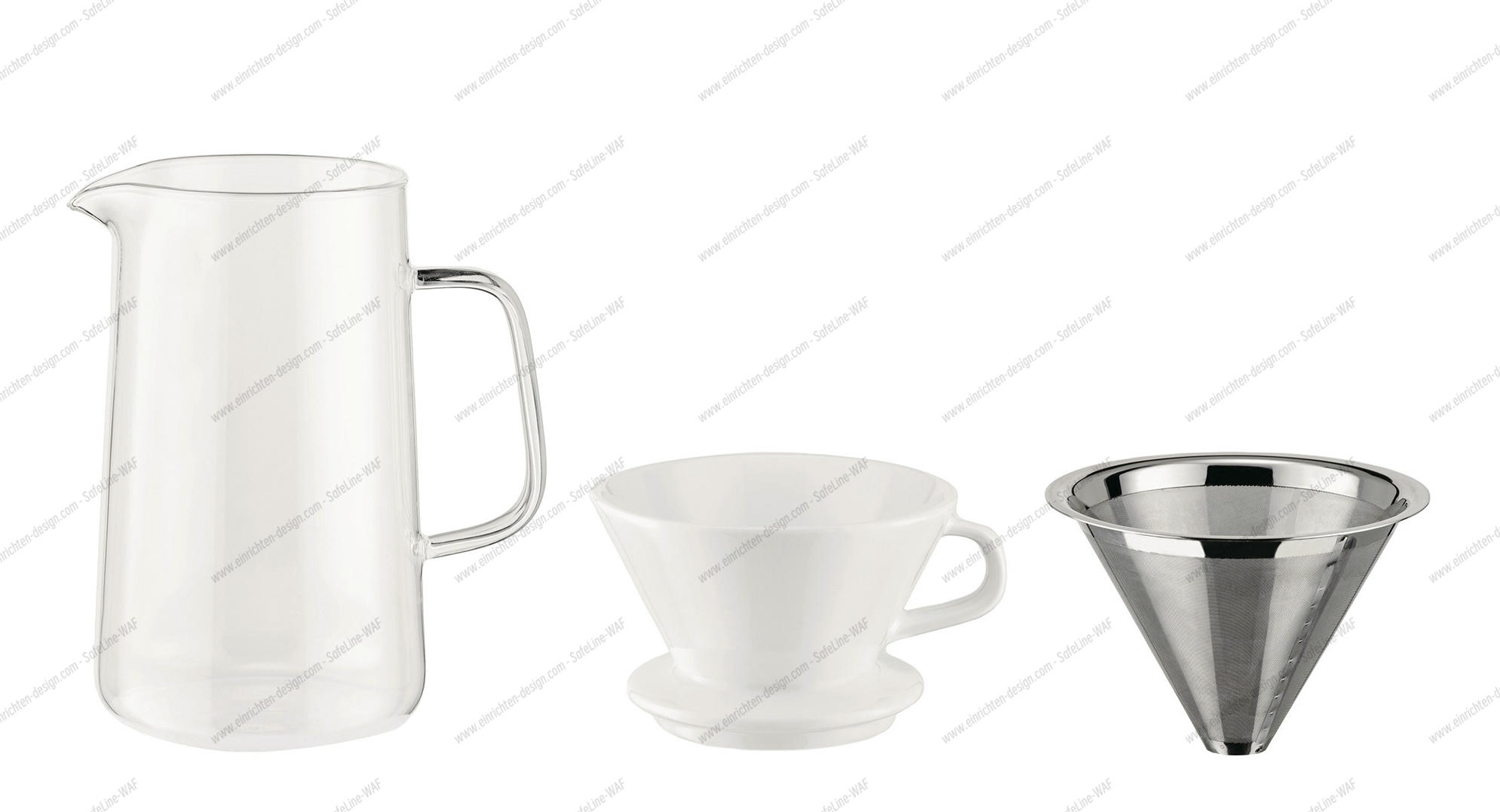 Slow Coffee Set with Filter and Jug Alessi 