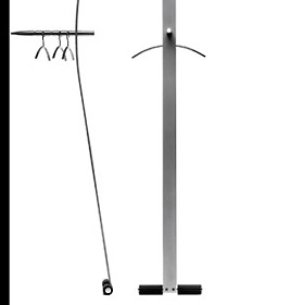 Standalone clothes stand Cascando