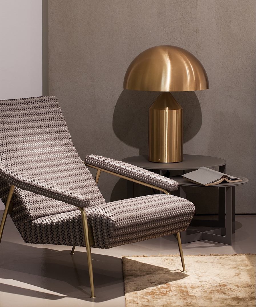 Atollo Table lamp Gold Oluce