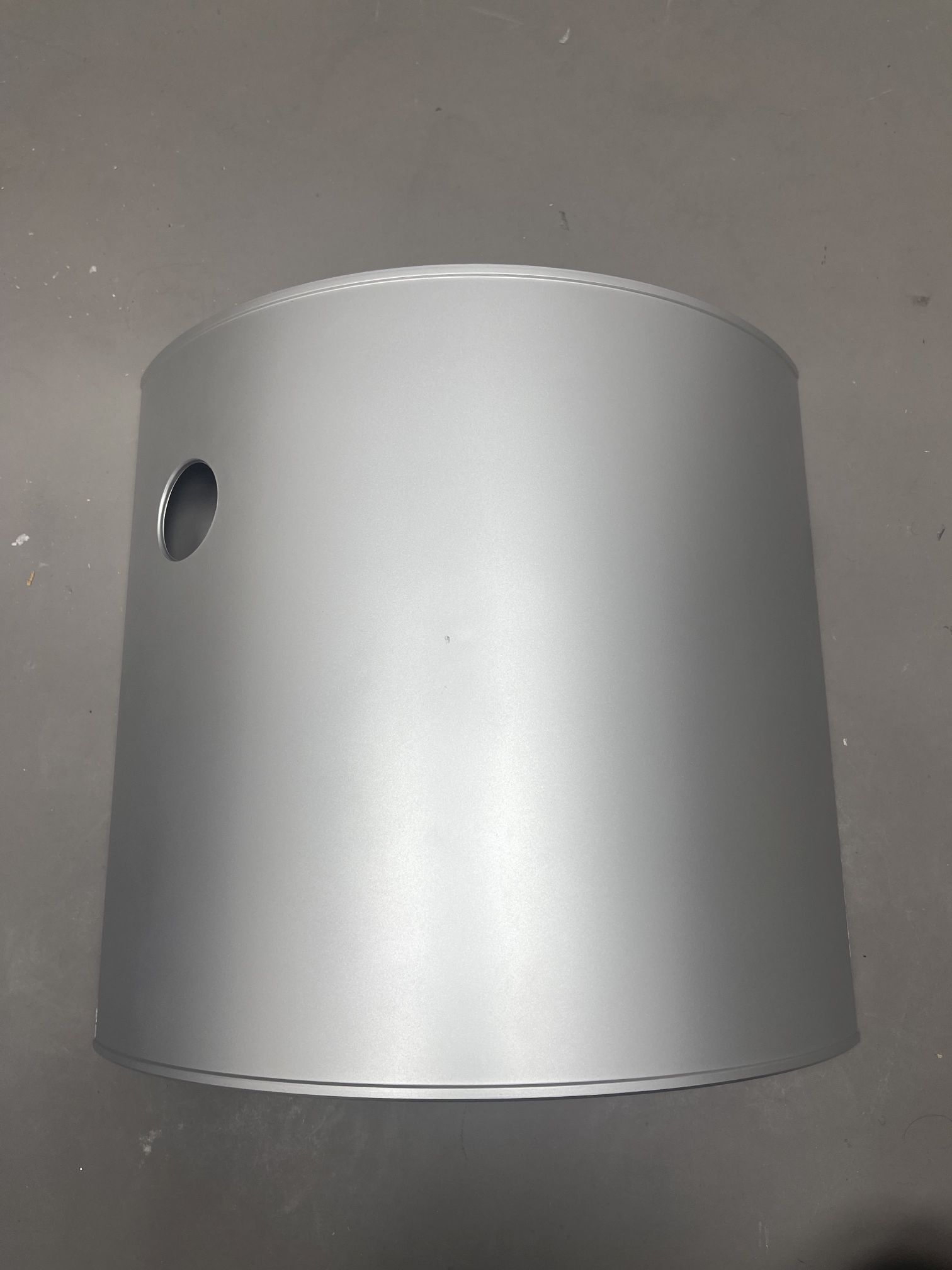 Componibili 4955 - round element high SILVER Kartell MÄNGELEXEMPLAR