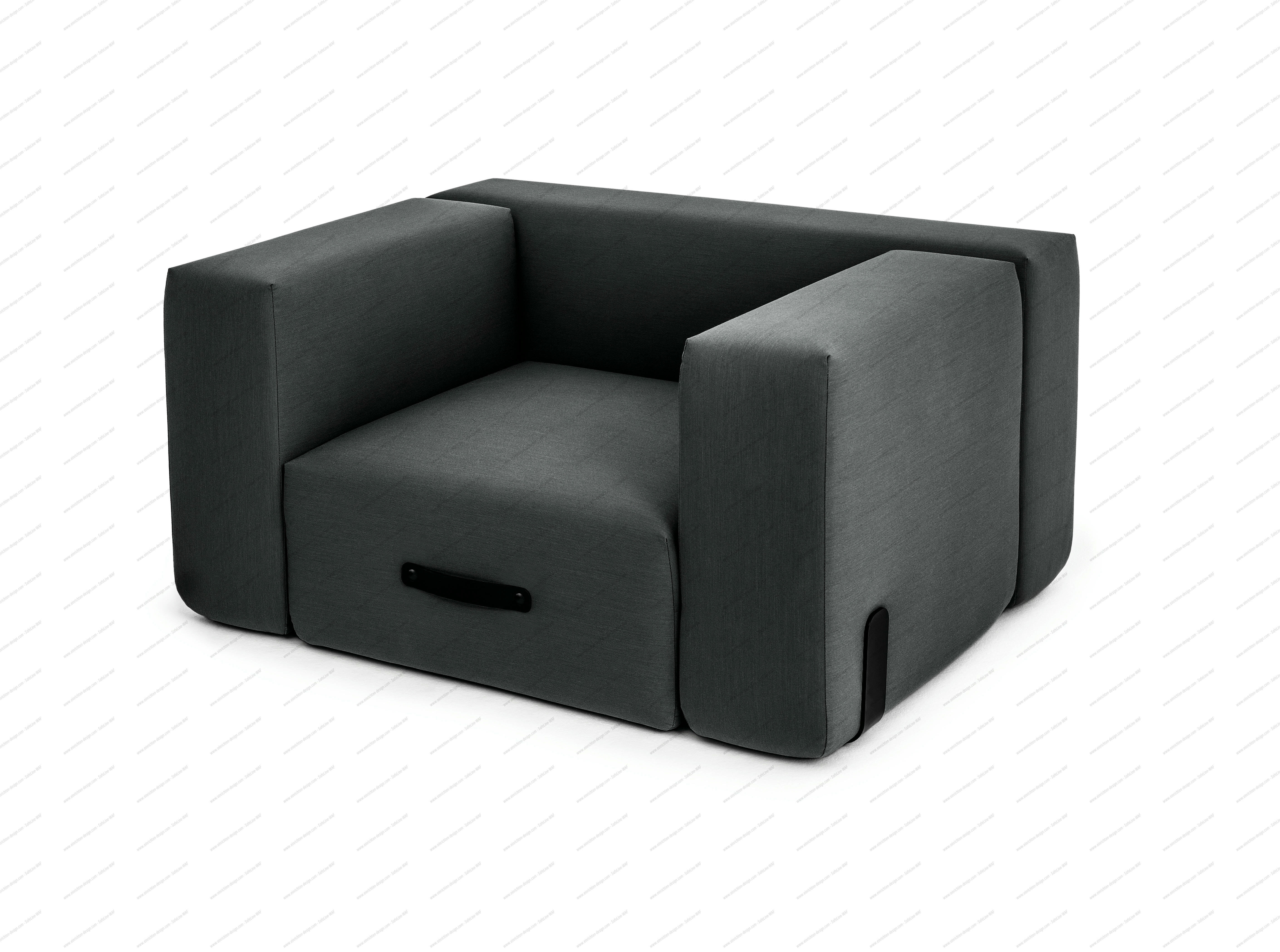 Miami Outdoor Sofa Lounger Anthracite Conmoto