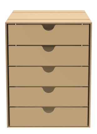 USM Haller Inos box set C4 with 5 closed trays Home Office Beige