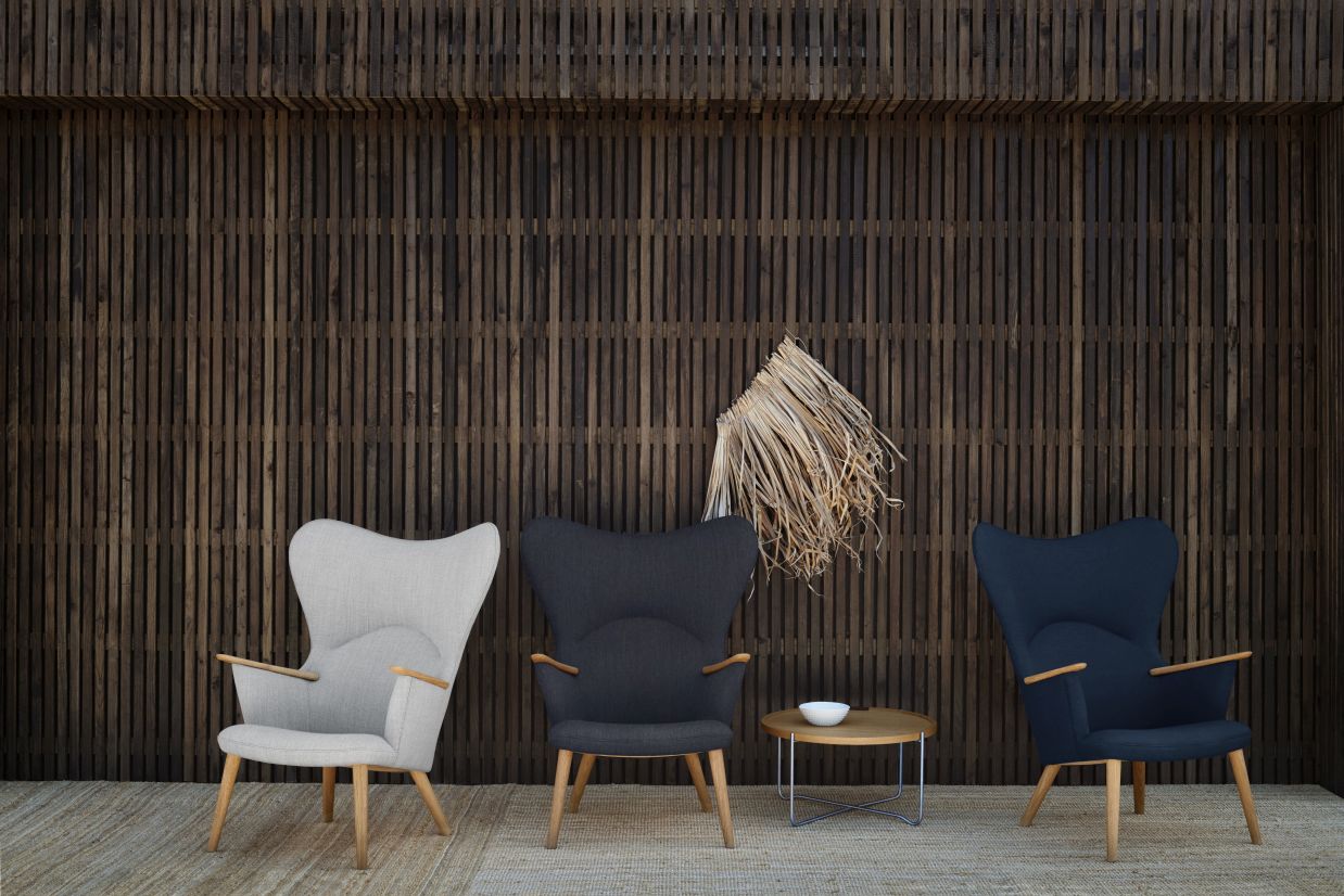 CH78 Mama Bear Lounge Chair Fiord 0782 Carl Hansen & Søn