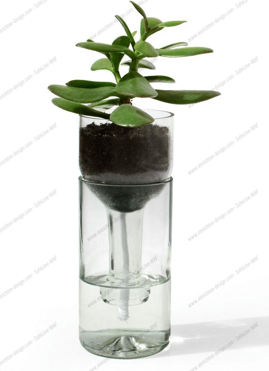 Self Watering Bottle Side by Side white SINGLE PIECES