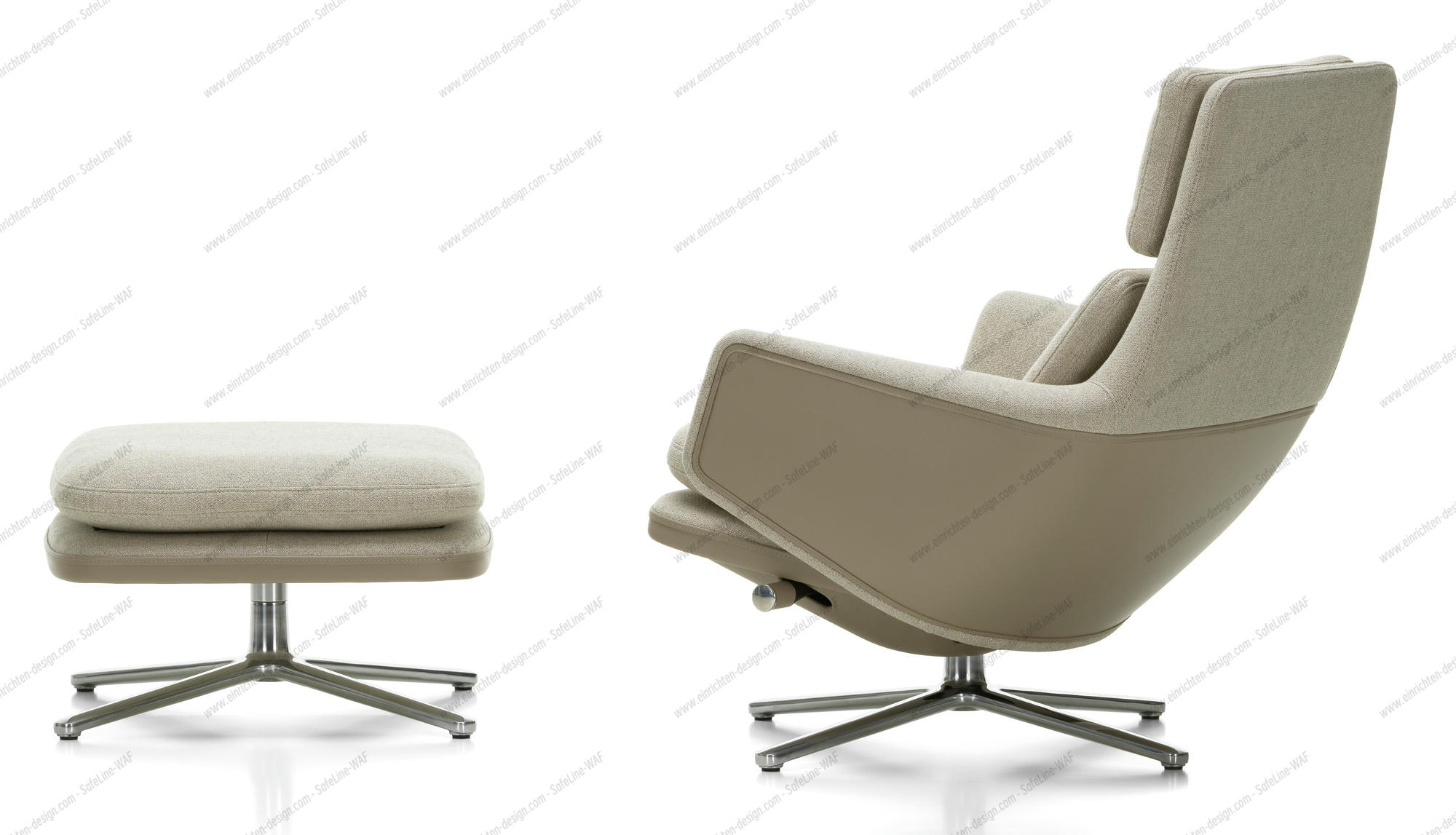 Grand Relax Armchair & Ottoman Vitra