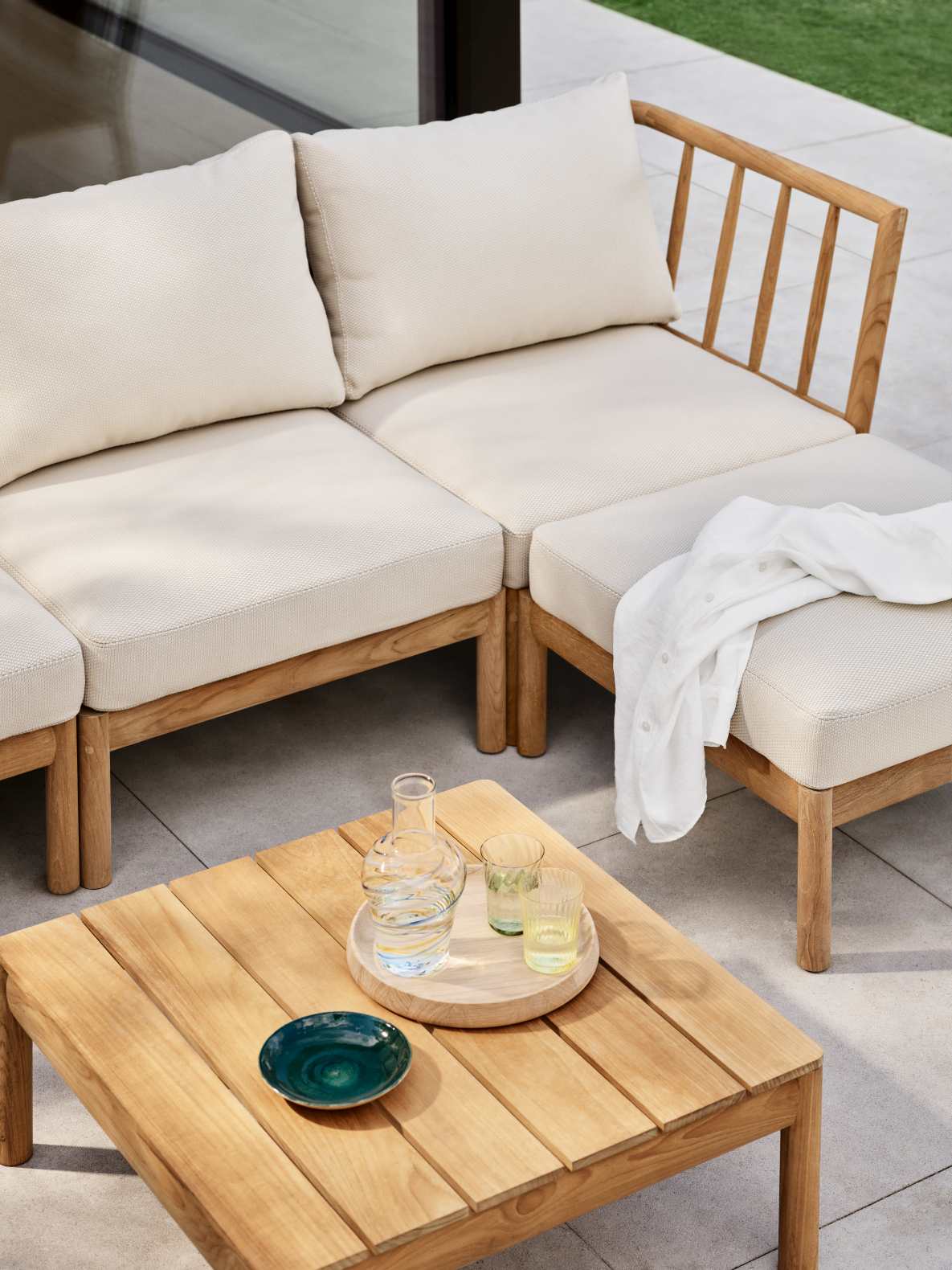 Tradition Pouf Stool H 40 cm Skagerak by Fritz Hansen