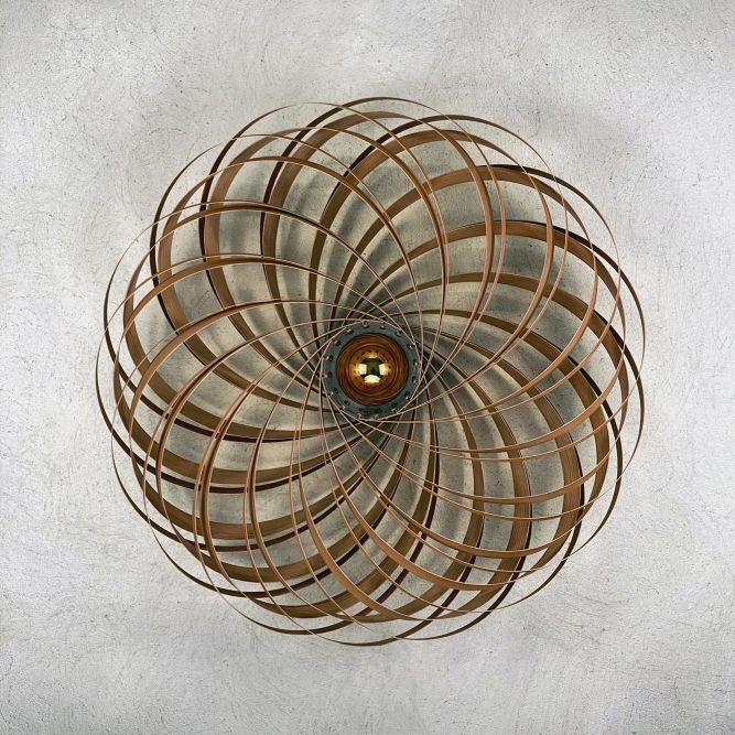 Veneria Wall lamp Oak Ø70 cm Gofurnit