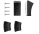 Teflon glides (for all floors) black